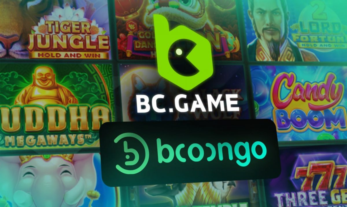 Logo BOOONGO dengan latar belakang game slot Sun of Egypt 2 dan Scarab Temple