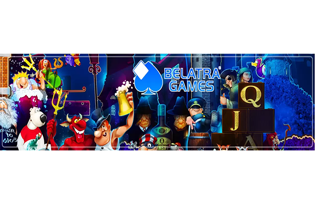 Logo BELATRA GAMES berwarna-warni menonjol di latar belakang tema bawah laut, simbolisasi petualangan slot inovatif dan pengalaman unik pemain