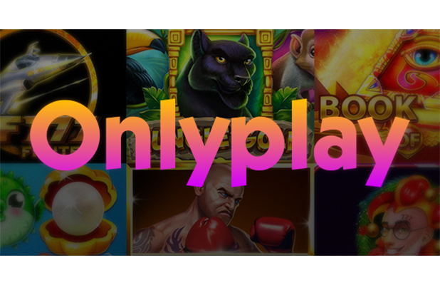 Gambar ilustrasi pemain slot online sedang merayakan kemenangan besar di ONLYPLAY, lengkap dengan animasi celengan Piggy Tap pecah dan simbol buah Juicy Crush.