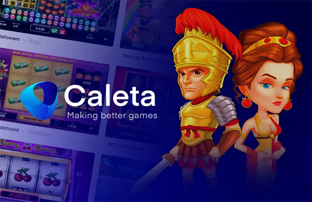 Tampilan dinamis dari mesin slot paling populer Caleta Gaming, yang mewakili keseruan dan inovasi permainan raja slot.
