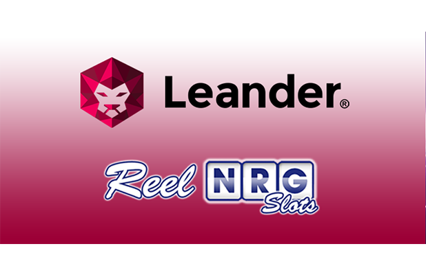 Tampilan mesin slot yang cerah dan menarik menampilkan gaya unik Leander Games.