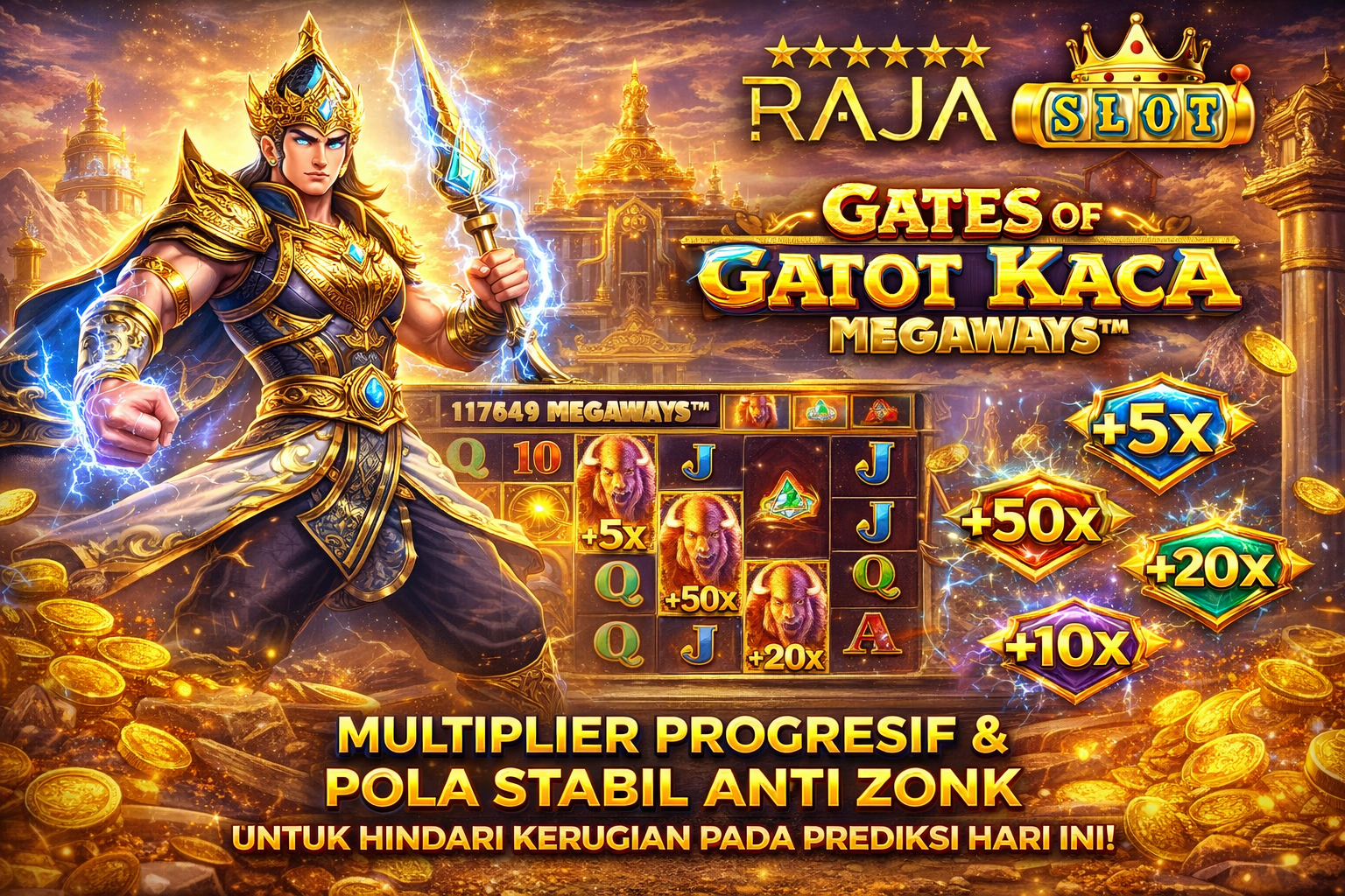 Visual Gates of Gatot Kaca dengan multiplier progresif dan pola stabil anti zonk untuk hindari kerugian pada prediksi hari ini