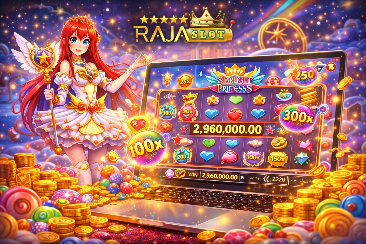 Tampilan game Pragmatic Play dengan multiplier aktif pada slot RTP tinggi hari ini