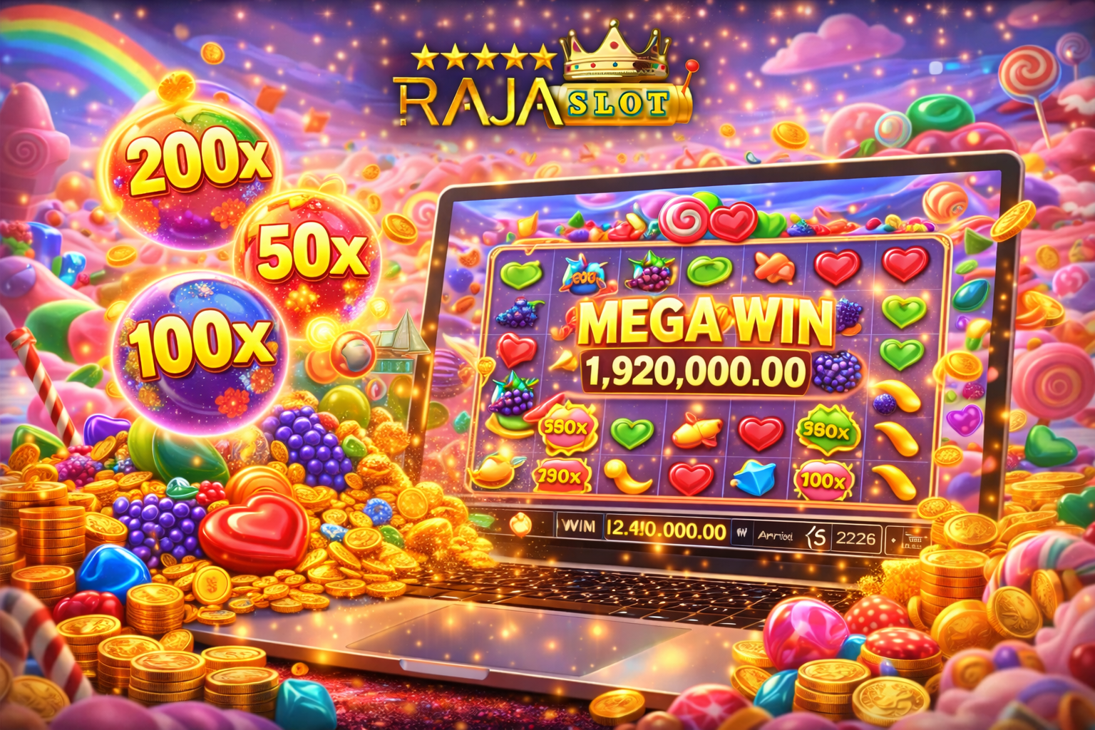 Tampilan game Pragmatic Play dengan tumble dan multiplier aktif pada slot mudah menang hari ini